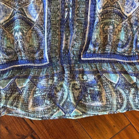 Chico's | Multicolor Paisley Blouse With Elastic Waist - Picture 3 of 8